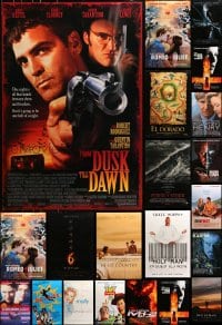 7m402 LOT OF 26 UNFOLDED MOSTLY DOUBLE-SIDED MOSTLY 27X40 ONE-SHEETS 1990s great movie images!