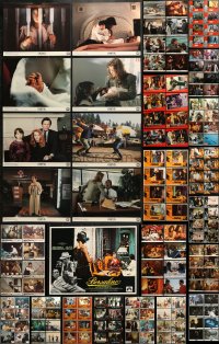 7m092 LOT OF 169 LOBBY CARDS 1970s-1990s complete sets of cards from a variety of movies!