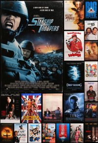 7m398 LOT OF 28 UNFOLDED MOSTLY DOUBLE-SIDED 27X40 ONE-SHEETS 1990s-2000s great movie images!