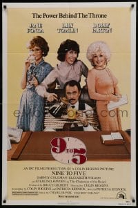 7p006 9 TO 5 1sh 1980 Dolly Parton, Jane Fonda & Lily Tomlin w/tied up Dabney Coleman!