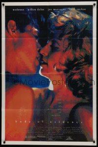 7p053 BODY OF EVIDENCE DS 1sh 1993 sexy Madonna, Willem Dafoe, an act of love or an act of murder!