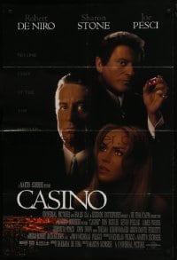 7p101 CASINO int'l DS 1sh 1995 Martin Scorsese, Robert De Niro & Stone, Joe Pesci, cast image!