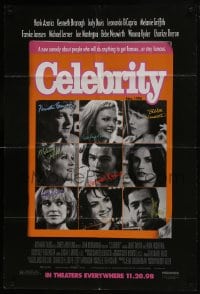 7p107 CELEBRITY advance 1sh 1998 Woody Allen, Hank Azaria, Charlize Theron, Leonardo DiCaprio