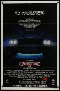 7p114 CHRISTINE advance 1sh 1983 written by Stephen King, directed by John Carpenter, killer car!