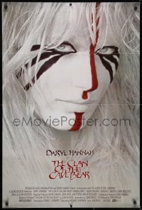 7p121 CLAN OF THE CAVE BEAR int'l 1sh 1986 fantastic image of Daryl Hannah in tribal make up!