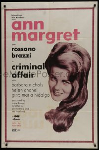 7p153 CRIMINAL AFFAIR 1sh 1971 Sette uomini e un cervello, Ann-Margret, Rossano Brazzi
