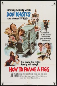7p377 HOW TO FRAME A FIGG 1sh 1971 Joe Flynn, wacky comedy images of Don Knotts!