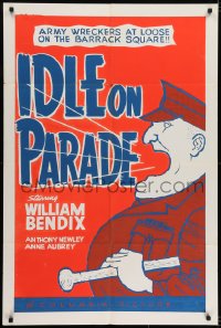7p387 IDOL ON PARADE Canadian 1sh 1959 William Bendix, Anthony Newley, military comedy!