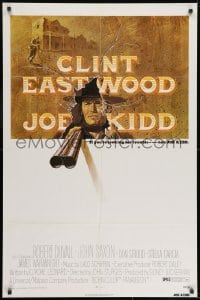 7p418 JOE KIDD 1sh 1972 John Sturges, if you're looking for trouble, he's Clint Eastwood!