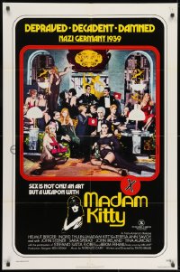 7p480 MADAM KITTY 1sh 1977 x-rated, depraved, decadent, damned, sex is not only an art but a weapon!