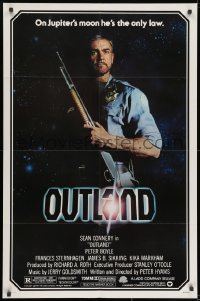 7p603 OUTLAND 1sh 1981 Sean Connery is the only law on Jupiter's moon!