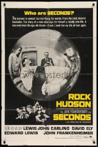 7p746 SECONDS 1sh 1966 Rock Hudson buys himself a new life, John Frankenheimer!