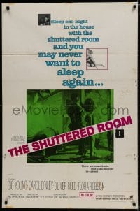 7p776 SHUTTERED ROOM 1sh 1968 Gig Young, Carol Lynley, what's inside must never be seen!