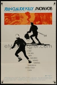 7p800 SNOW JOB 1sh 1972 Jean-Claude Killy is a thief on skis after $240,000, Ski Raiders!