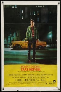 7p875 TAXI DRIVER 1sh 1976 classic Peellaert art of Robert De Niro, directed by Martin Scorsese!