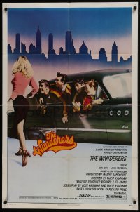 7p959 WANDERERS 1sh 1979 Ken Wahl in Kaufman's 1960s New York City teen gang cult classic!