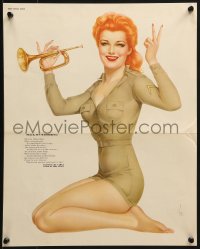 7r078 ALBERTO VARGAS Peace, It's Wonderful magazine page 1940s sexy pin-up art for Esquire Magazine!