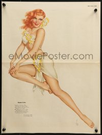 7r076 ALBERTO VARGAS Model Life magazine page 1940s sexy pin-up art for Esquire Magazine!