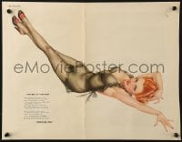 7r085 ALBERTO VARGAS Torches at Midnight magazine page 1940s sexy pin-up art for Esquire Magazine!