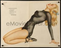7r082 ALBERTO VARGAS Something for the Boys magazine page 1940s sexy pin-up art for Esquire Magazine!