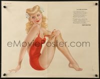 7r086 ALBERTO VARGAS Vacation Reverie magazine page 1940s sexy pin-up art for Esquire Magazine!