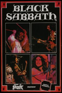 7r335 BLACK SABBATH 23x36 Russian commercial poster 1970s Butler, Tony Iommi, Bill Ward & Ozzy!