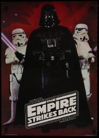 7r552 EMPIRE STRIKES BACK 20x28 commercial poster 1980 Darth Vader with Stormtroopers!