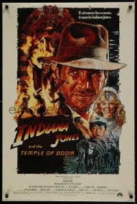 7r573 INDIANA JONES & THE TEMPLE OF DOOM 24x36 commercial poster 1984 Ford by Struzan!