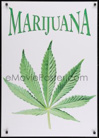 7r454 MARIJUANA 24x34 English commercial poster 1999 great artwork of huge marihuana leaf!