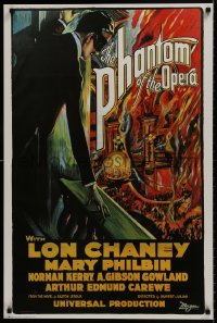 7r591 PHANTOM OF THE OPERA 24x36 commercial poster 1990 monster Lon Chaney over audience!