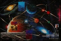 7r256 FROM HERE TO INFINITY 27x40 video poster 1994 space documentary featuring Patrick Stewart!