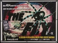 7r970 FLY 30x40 REPRO poster 2010s Al Hedison, Patricia Owens, Vincent Price, classic sci-fi art!