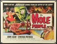 7r986 MOLE PEOPLE 22x28 REPRO poster 2010s lost age, horror crawls from the depths of the Earth!