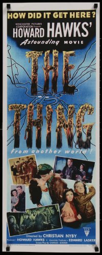 7r995 THING 14x36 REPRO poster 2010s Howard Hawks classic, natural or supernatural, another world!