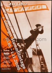 7r863 20 JAHRE LUMIERE 17x24 German film festival poster 2006 different image of Buster Keaton on ship!