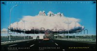 7r051 ALAN SONNEMAN 20x38 art print 1982 Premonitions of the Corporate Wars, mushroom cloud!