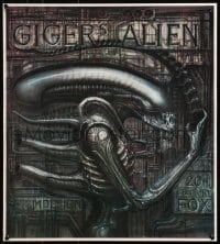 7r634 ALIEN 20x22 special poster 1990s Ridley Scott sci-fi classic, cool H.R. Giger art of monster!