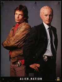 7r188 ALIEN NATION tv poster 1990s image of cop Gary Graham and extra-terrestrial Eric Pierpoint!