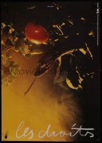 7r784 ARTIS 89 Anthon Beeke 24x33 French special poster 1989 Human Rights, snake and apple by Beeke!