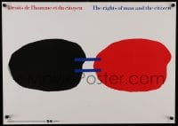 7r790 ARTIS 89 Roman Cieslewicz 24x33 French special poster 1989 Declaration of Human Rights!
