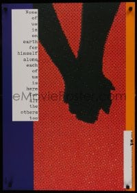 7r834 ARTIS 89 Rosmarie Tissi 24x33 French special poster 1989 Declaration of Human Rights!