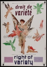 7r838 ARTIS 89 Rick Vermeulen & Jaques Poiesz 24x33 French special poster 1989 Human Rights!