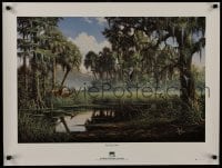 7r054 BEN W. ESSENBURG 23x31 art print 2000s Pay-Hay-Okee, art of the Florida Everglades!