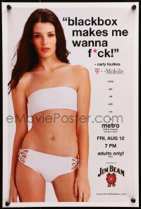 7r291 BLACKBOX 12x18 music poster 2011 image of sexy Carly Foulkes wearing very little, censored!
