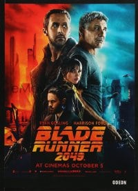 7r463 BLADE RUNNER 2049 IMAX English mini poster 2017 montage image w/Harrison Ford & Ryan Gosling!