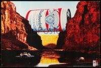 7r229 BUDWEISER canyon style 19x29 advertising poster 1984 advertisement for the King of Beers!