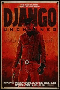 7r295 DJANGO UNCHAINED 24x36 music poster 2012 cool image of Jamie Foxx in title role!