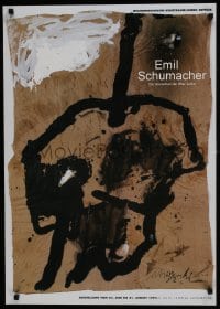 7r881 EMIL SCHUMACHER 24x33 German museum/art exhibition 1994 wild art by the artist!