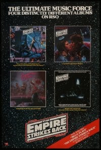 7r299 EMPIRE STRIKES BACK 24x36 music poster 1980 ultimate music force, art from four albums!
