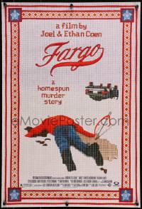 7r208 FARGO mini poster 1996 a homespun murder story from the Coen Brothers, great image!